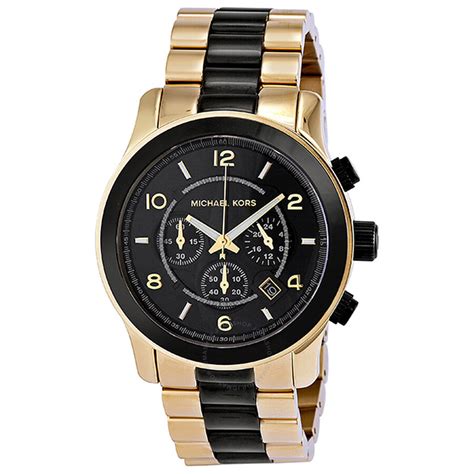 gold michael kors watch men|michael kors runway chronograph.